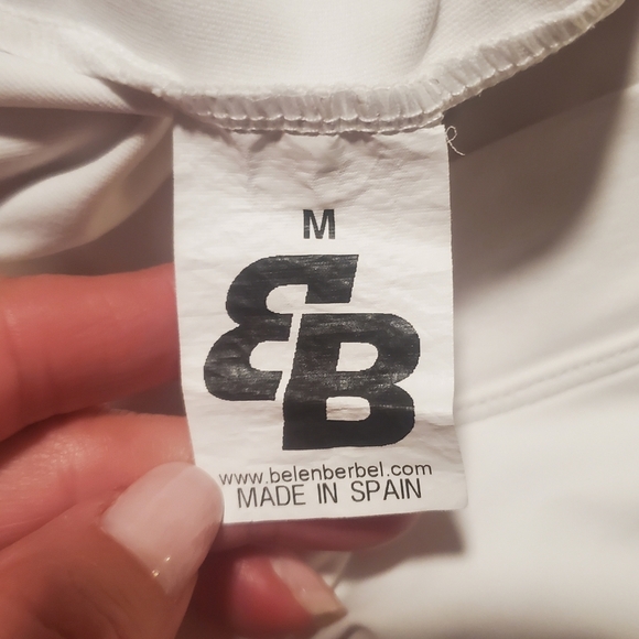 Bundle 2 Tennis Skirts- Bebe White and Blue And White Belenberdel Size M - Picture 6 of 11